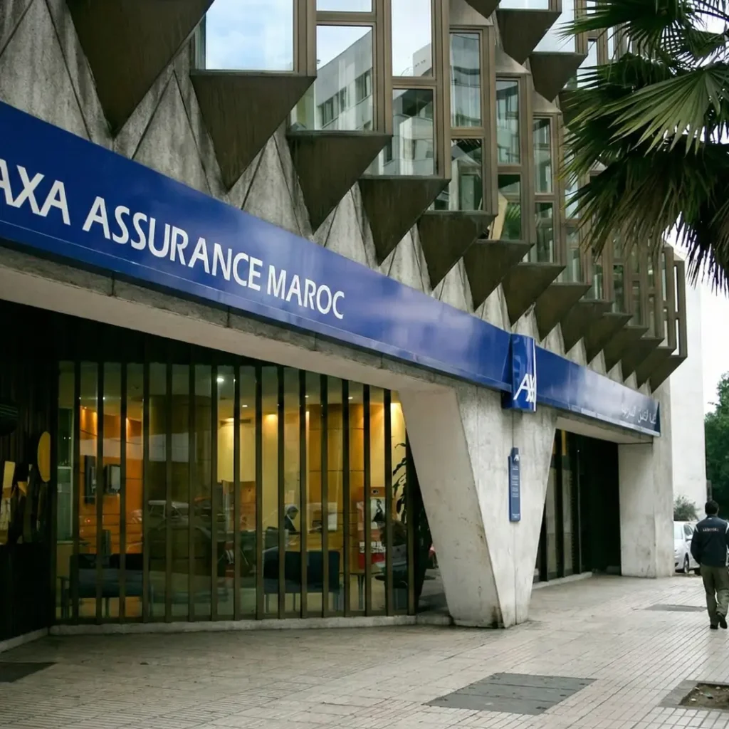 Agence AXA Assurance Maroc – mutuelle privée proposant le remboursement partiel des implants dentaires au Maroc