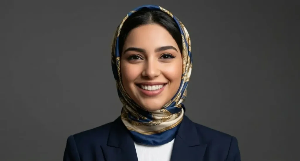 Jeune femme souriante après implant dentaire à Mohammedia